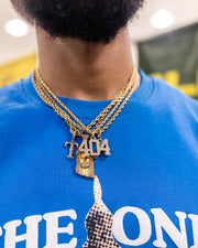 404 Gold Pendant and Rope Chain