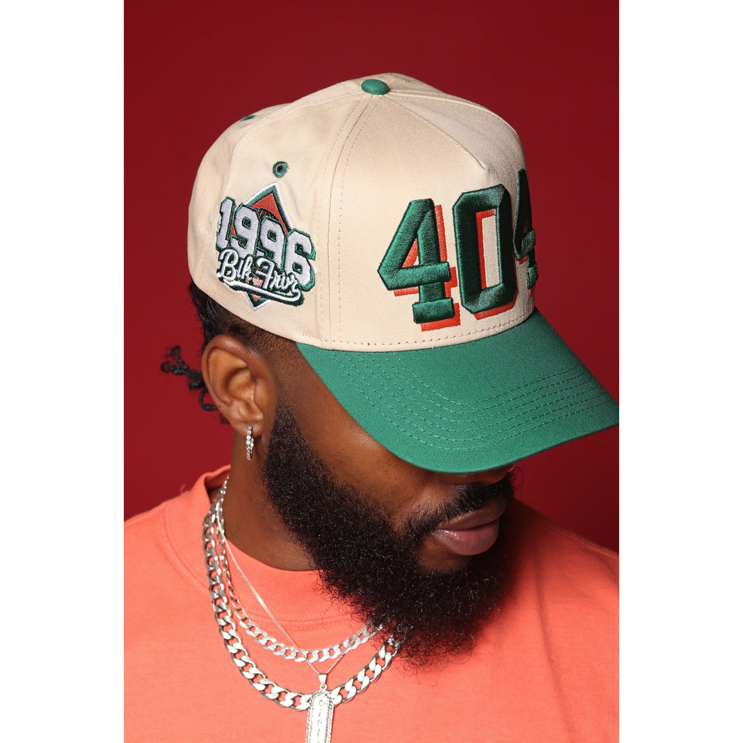 404 Atlanta Snapback Hat Kelly Green | BLK FRVR