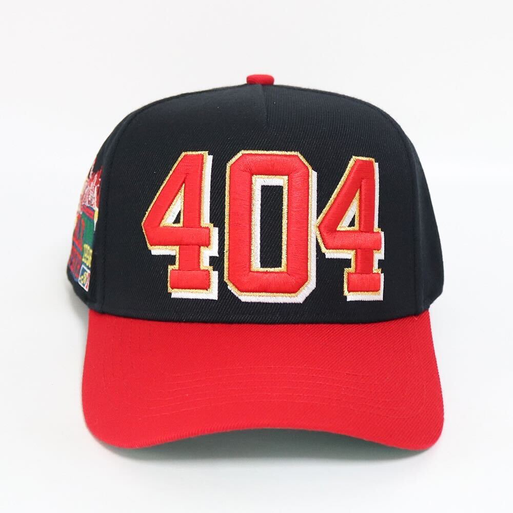 404 Signature Red/BLK Hat – BLK FRVR