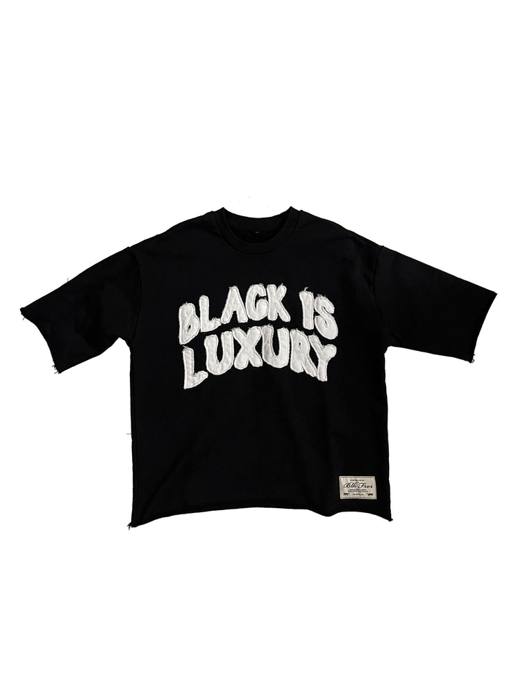 BLK is Lux Cropped Crew