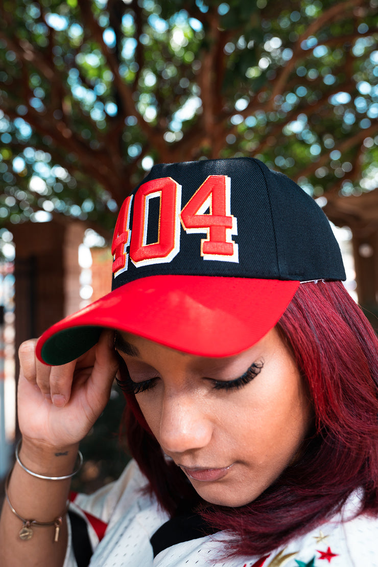 404 Signature Red/BLK Hat