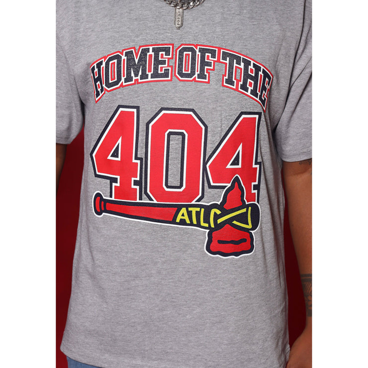 404 Braves Tee - Heather Grey