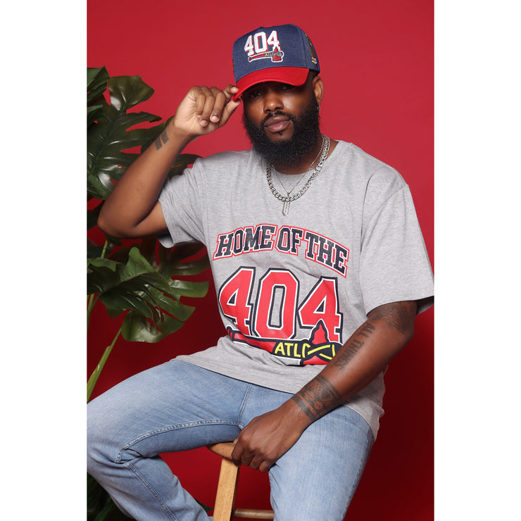 404 Braves Tee - Heather Grey