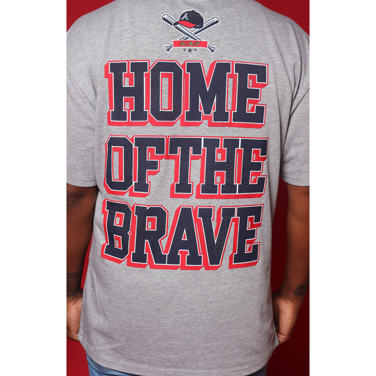 404 Braves Tee - Heather Grey