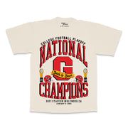 2022  Cream UGA Back to Back Tee