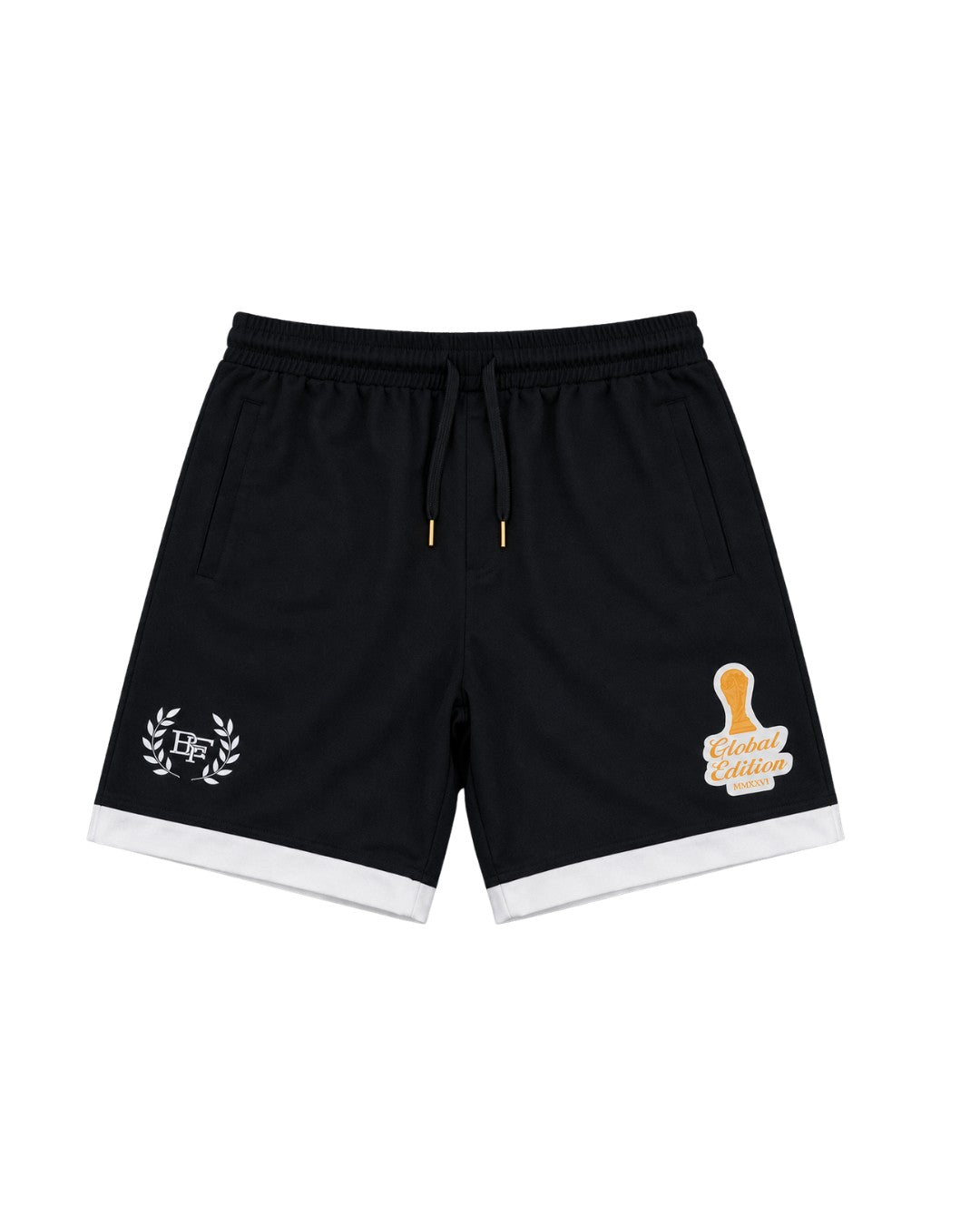 Forever United Shorts - Black & Cream – BLK FRVR