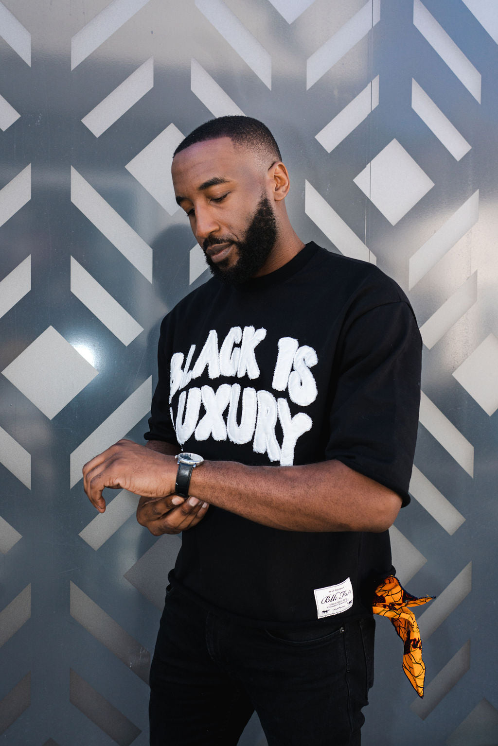 Black Is Luxury Cropped Heavyweight Crew | BLK FRVR