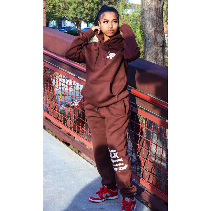 Every ATLien Is A Star 💫 - Brown and Red Hoodie