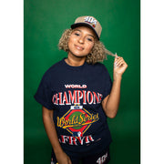 Navy World Champions FRVR Tee